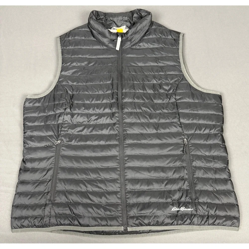 Eddie Bauer Travex EB700 700 Fill Down Vest Women's XXL Black Puffer